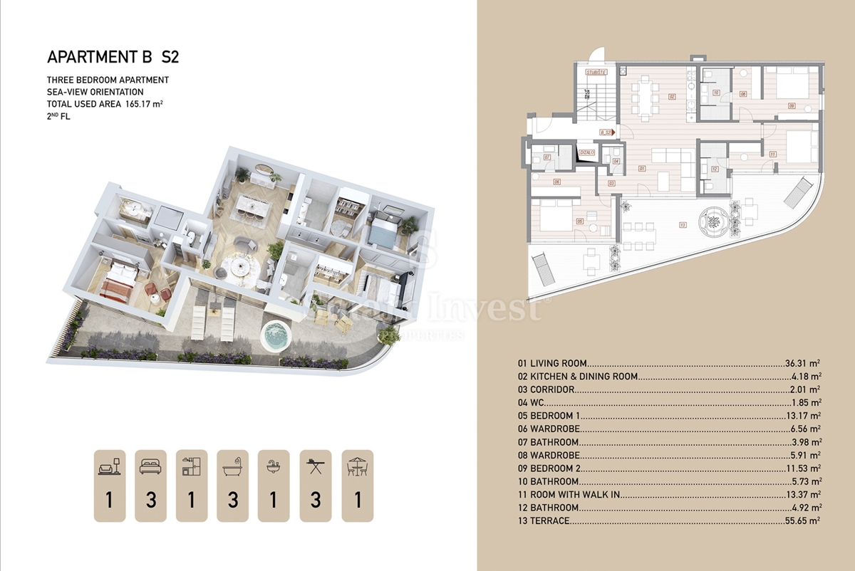 ABBAZIA - CENTRO, lussuoso appartamento con vista mare