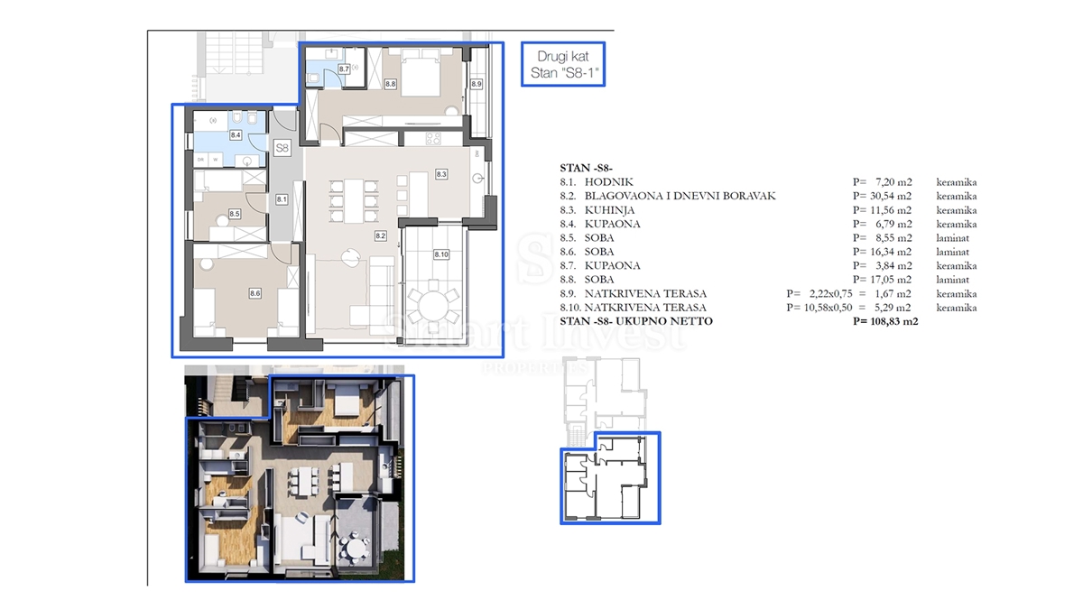 ISTRIA - LABIN, appartamento con terrazza in moderno edificio di nuova costruzione