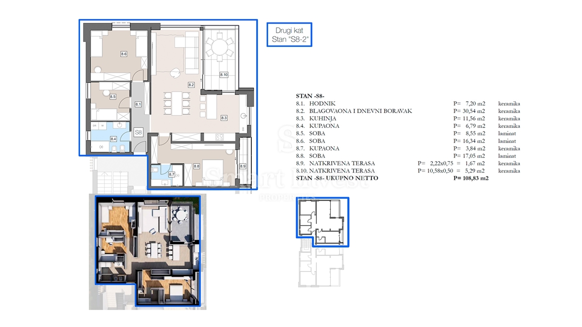 ISTRIA - LABIN, appartamento con terrazza in moderno edificio di nuova costruzione