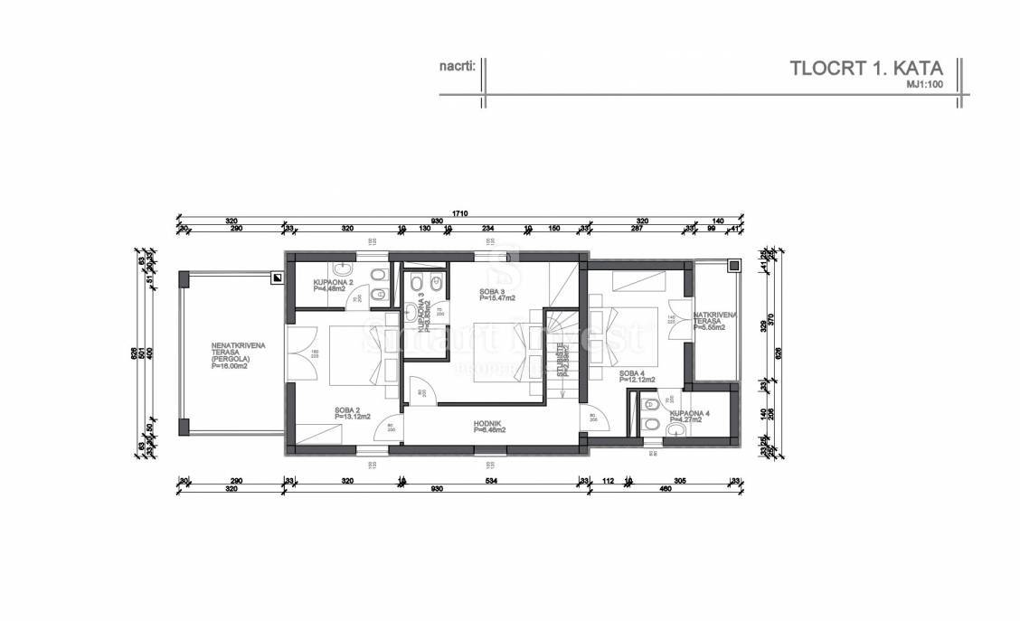 ISTRIA – BUJE vicinity, 4-BEDROOMS VILLA WITH BEAUTIFUL VIEW