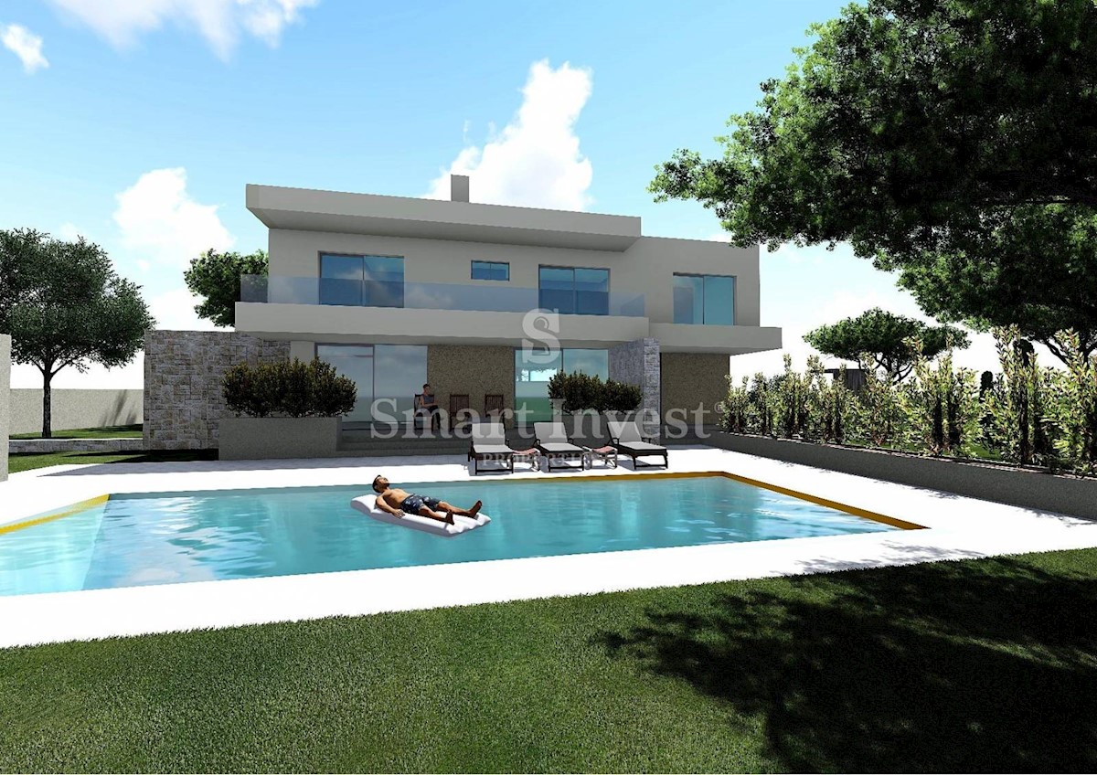 ISTRIA – BALE, Villa moderna con piscina, in costruzione, in vendita