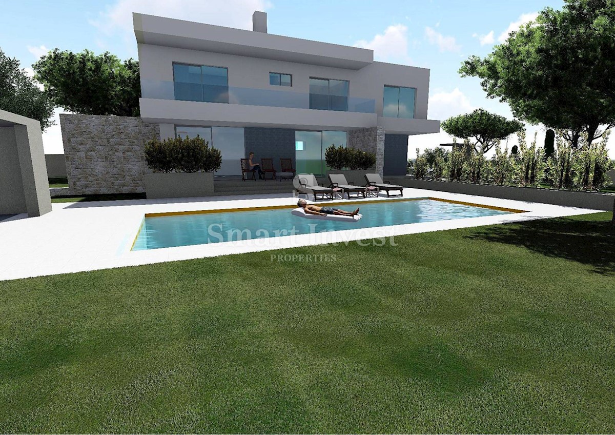 ISTRIA – BALE, Villa moderna con piscina, in costruzione, in vendita