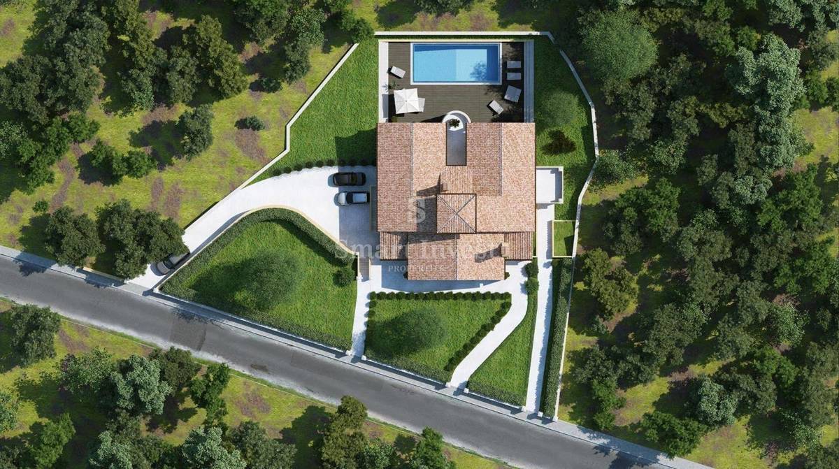 ISTRIA - LUPOGLAV, Villa al grezzo con piscina, in vendita