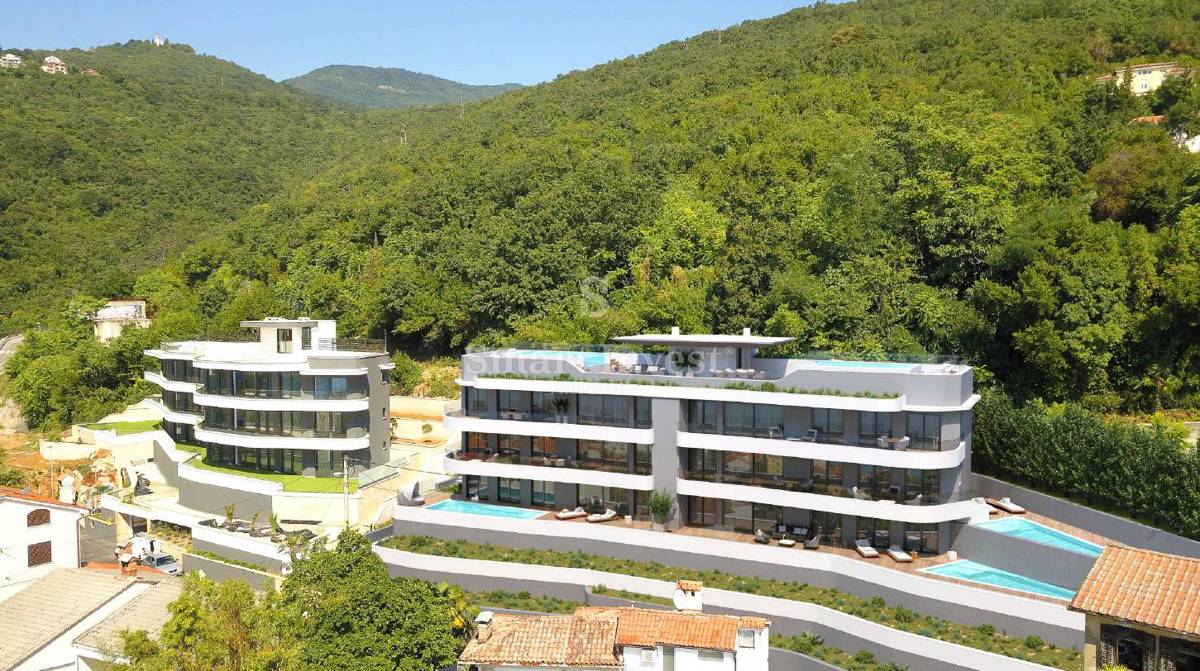 OPATIJA, Appartamento di lusso con piscina privata e vista mare (B)