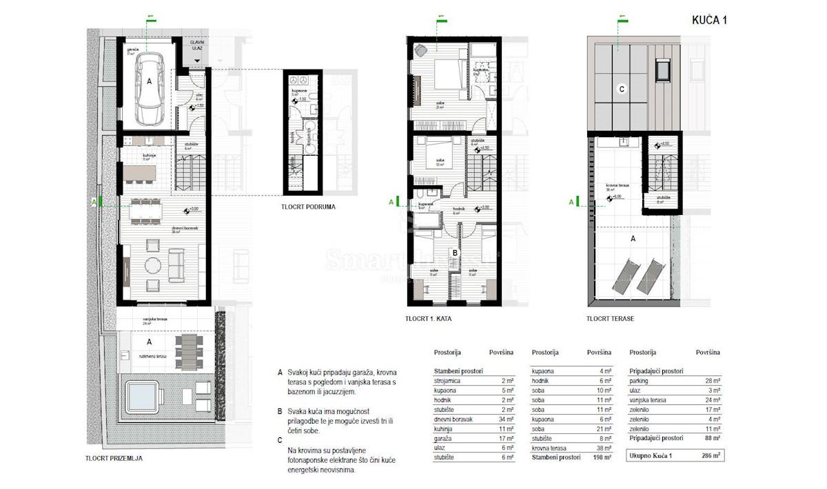 FIUME - KOSTRENA, Moderna villa bifamiliare con vista mare (K1)