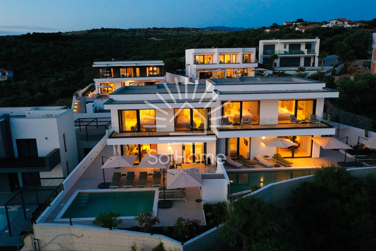 VIDEO! Case con piscina e vista sul mare – Vicino a Novalja, Croazia