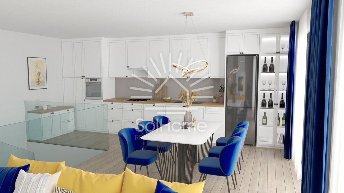 Attico duplex a 180 metri dal mare a Pag, vicino a Zara/Croazia.