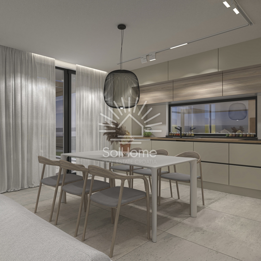 Villa sul mare a Ražanac con vista sul mare