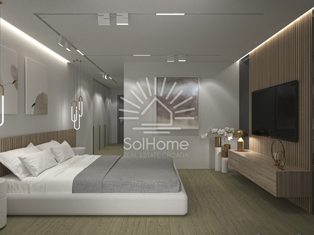 Villa sul mare a Ražanac con vista sul mare