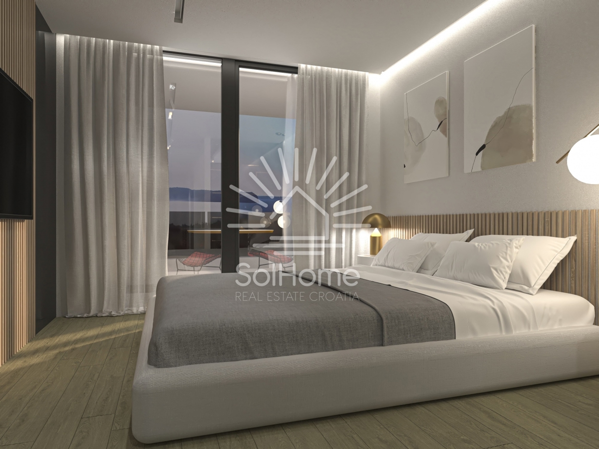 Villa sul mare a Ražanac con vista sul mare