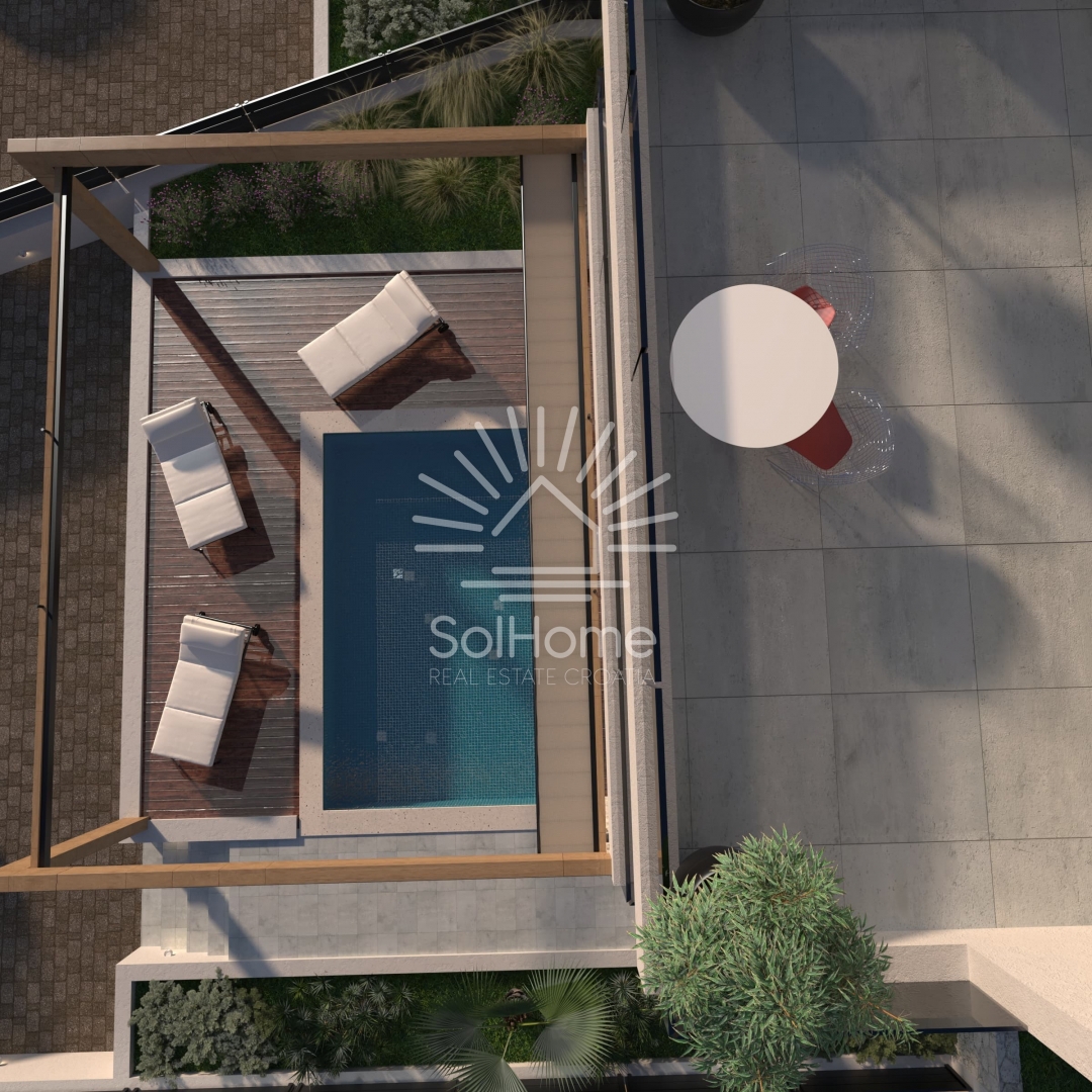 Villa sul mare a Ražanac con vista sul mare