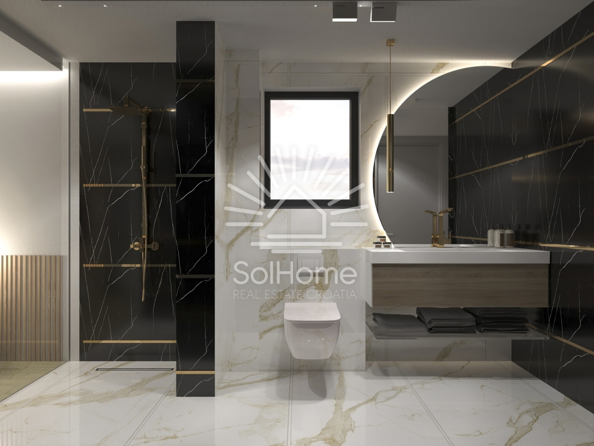 Villa sul mare a Ražanac con vista sul mare