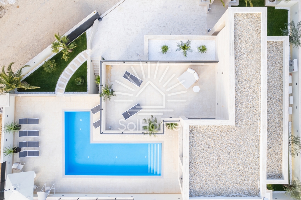 Unica villa di lusso con vista panoramica sul mare vicino a Zara, Croazia