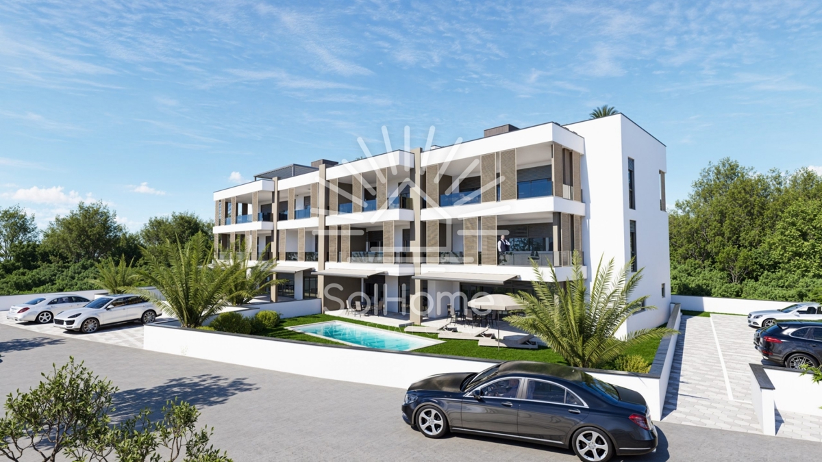 Lussuoso attico con piscina sul mare a Zaton - Zara.