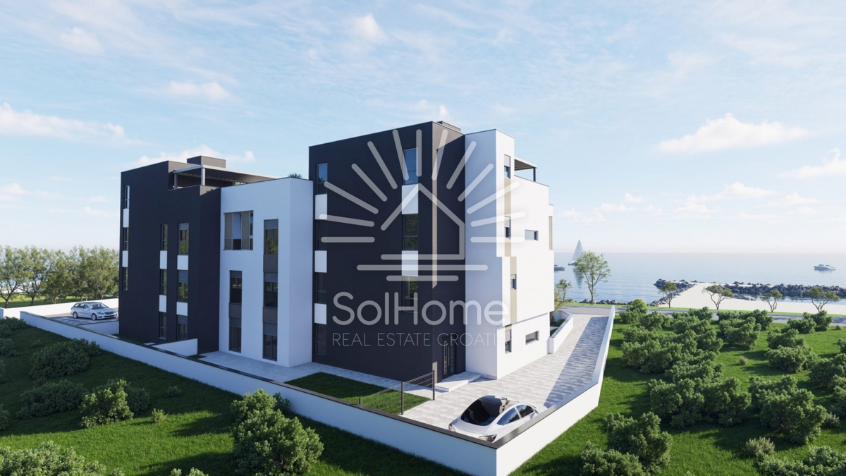 Lussuoso attico con piscina sul mare a Zaton - Zara.