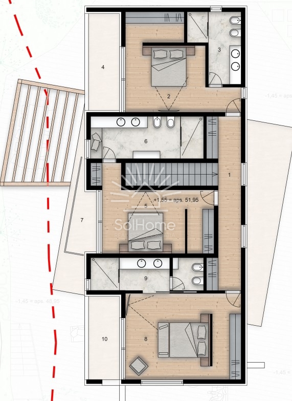 Lussuosa villa con piscina, zona spa e vista panoramica sul mare - Vodice