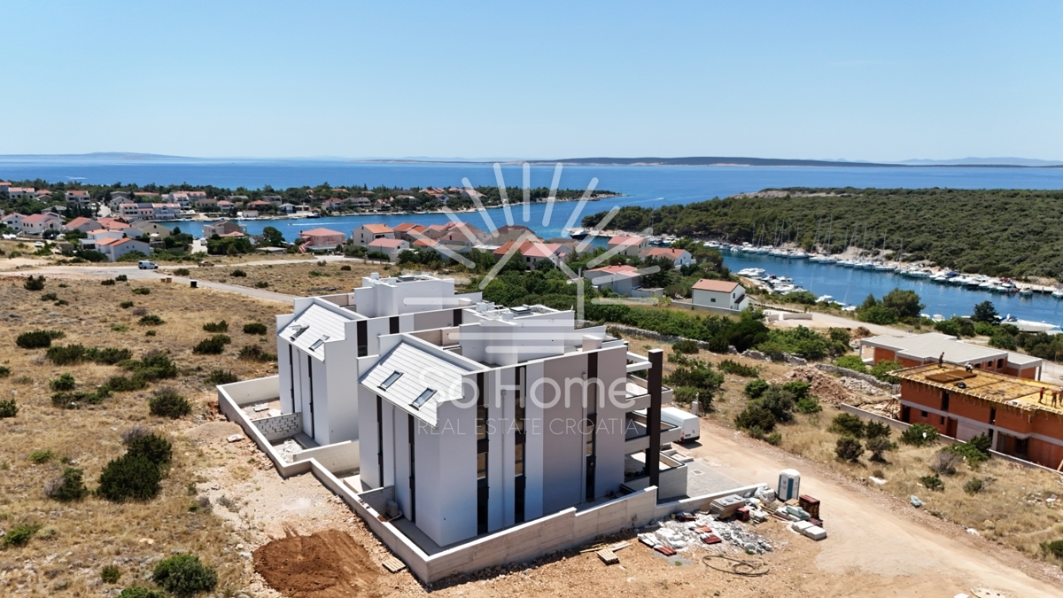 Appartamenti vicino al porto con vista sul mare - vicino a Novalja, Croazia.