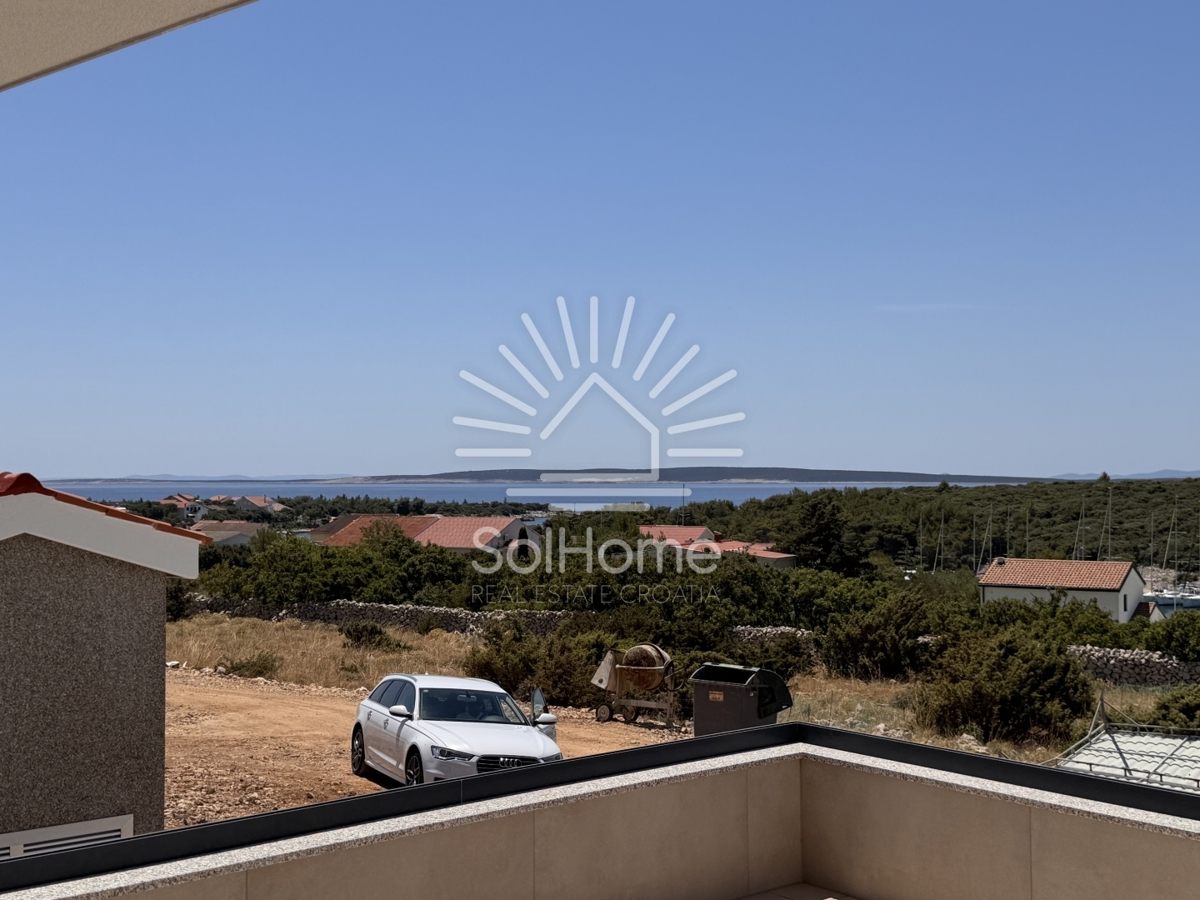 Appartamenti vicino al porto con vista sul mare - vicino a Novalja, Croazia.