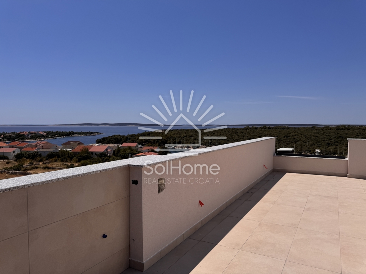 Appartamenti vicino al porto con vista sul mare - vicino a Novalja, Croazia.