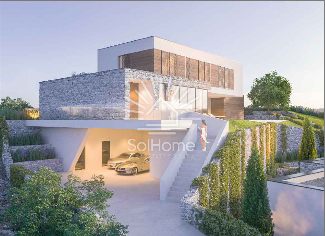 Vodice - Villa di lusso con vista panoramica sul mare e sulle isole