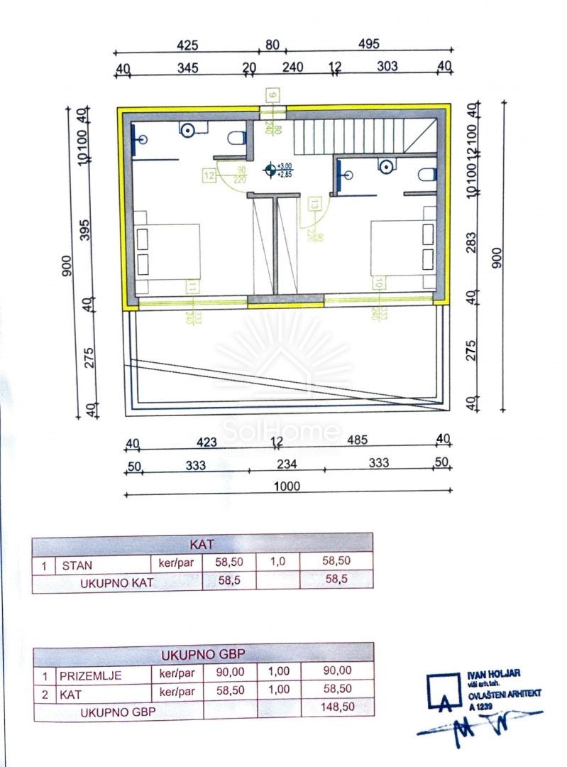 IN VENDITA - Moderna villa con piscina e vista mare a Novalja.