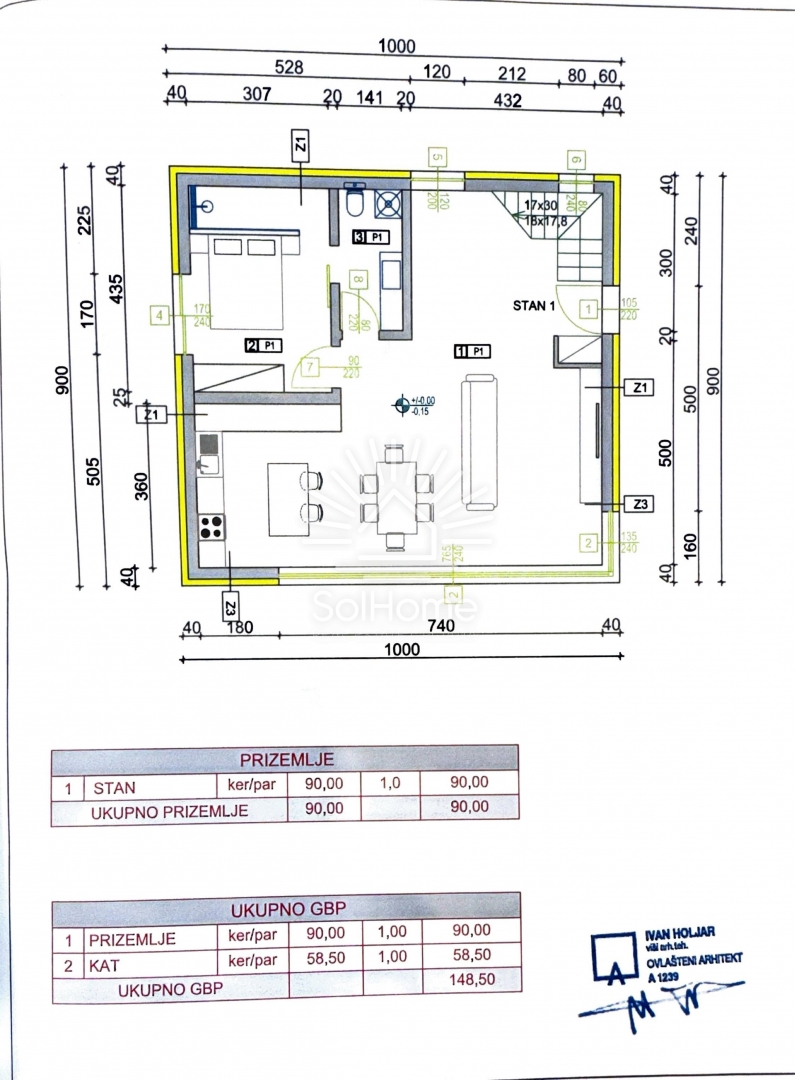 IN VENDITA - Moderna villa con piscina e vista mare a Novalja.