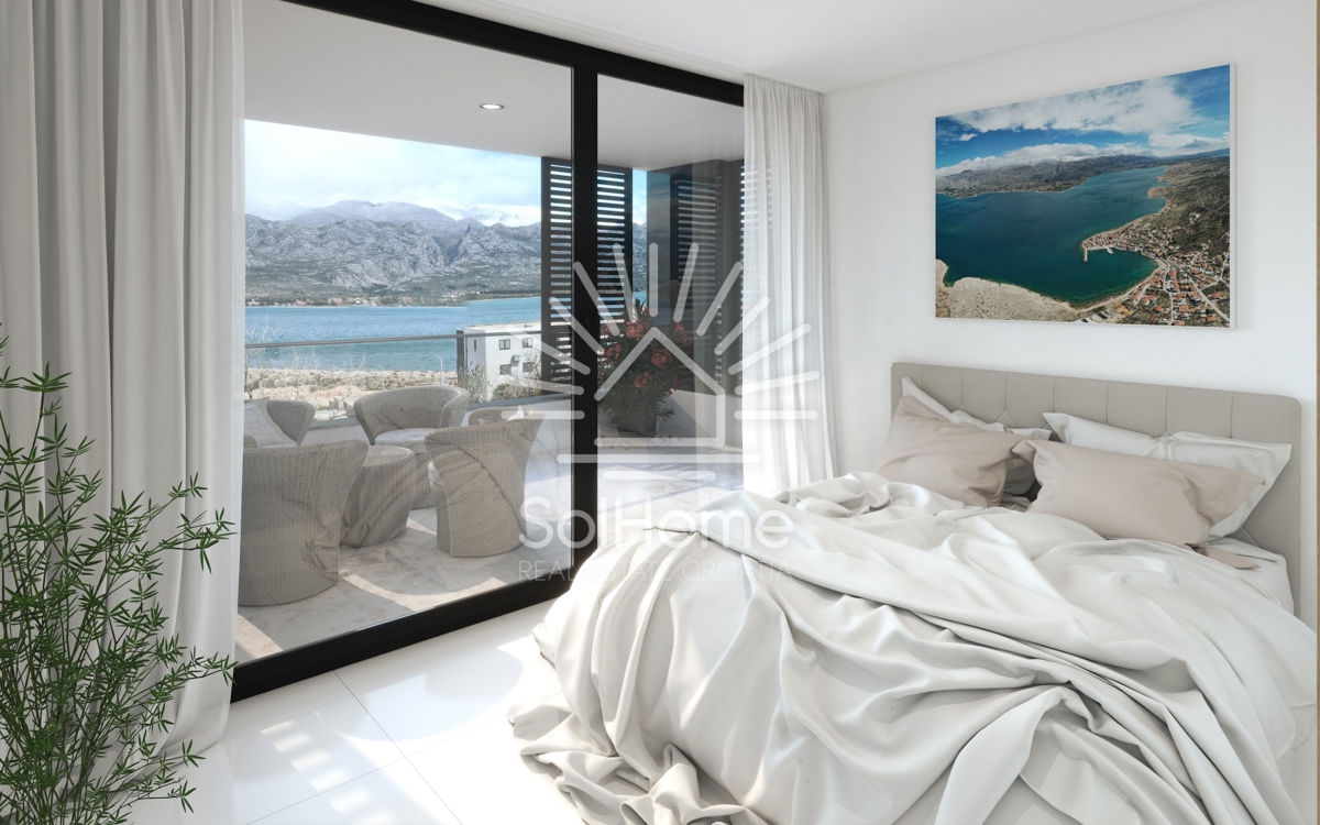 Appartamento di lusso con piscina privata e vista mare vicino a Zara.