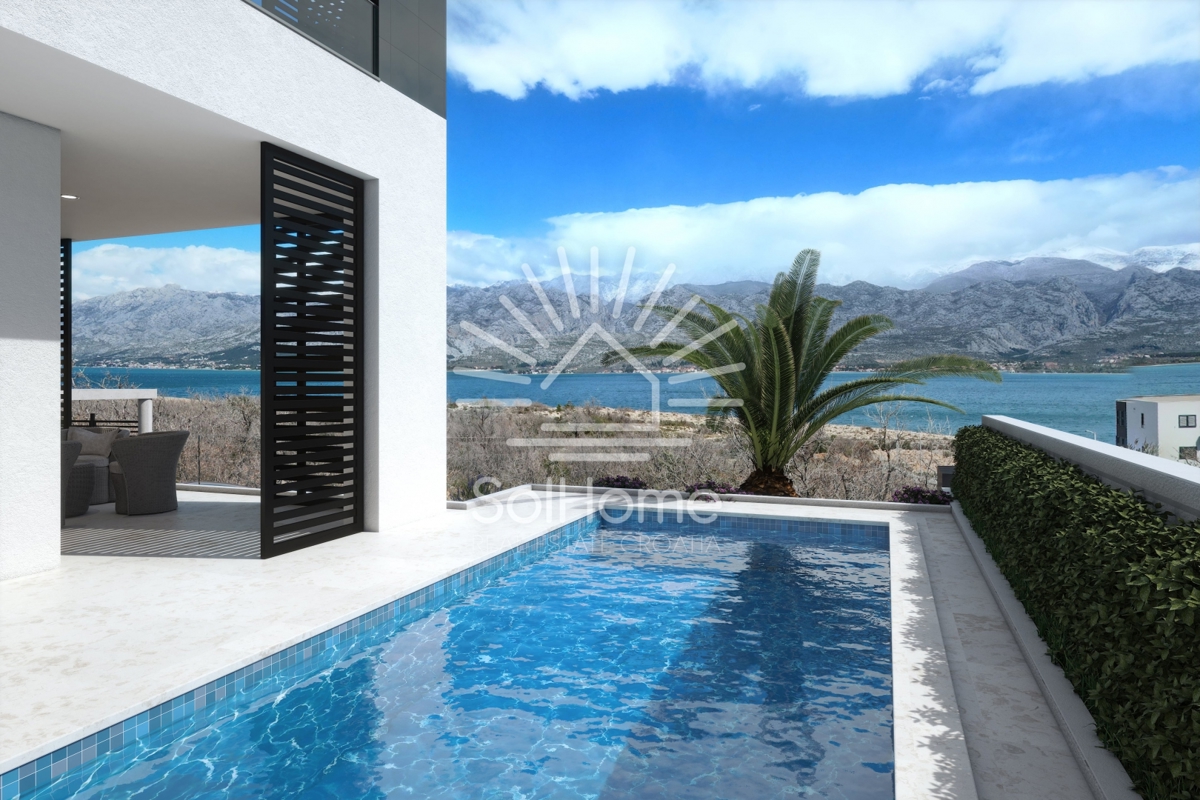 Appartamento di lusso con piscina privata e vista mare vicino a Zara.