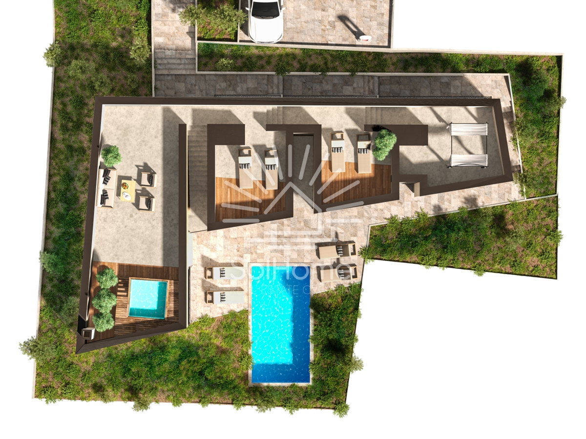 Lussuosa villa con vista panoramica sul mare nell'isola di Pag, vicino a Zara - Croazia