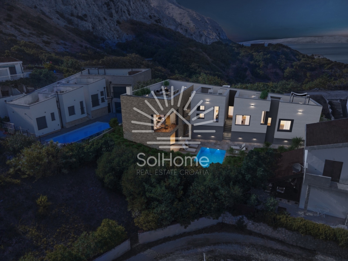 Lussuosa villa con vista panoramica sul mare nell'isola di Pag, vicino a Zara - Croazia