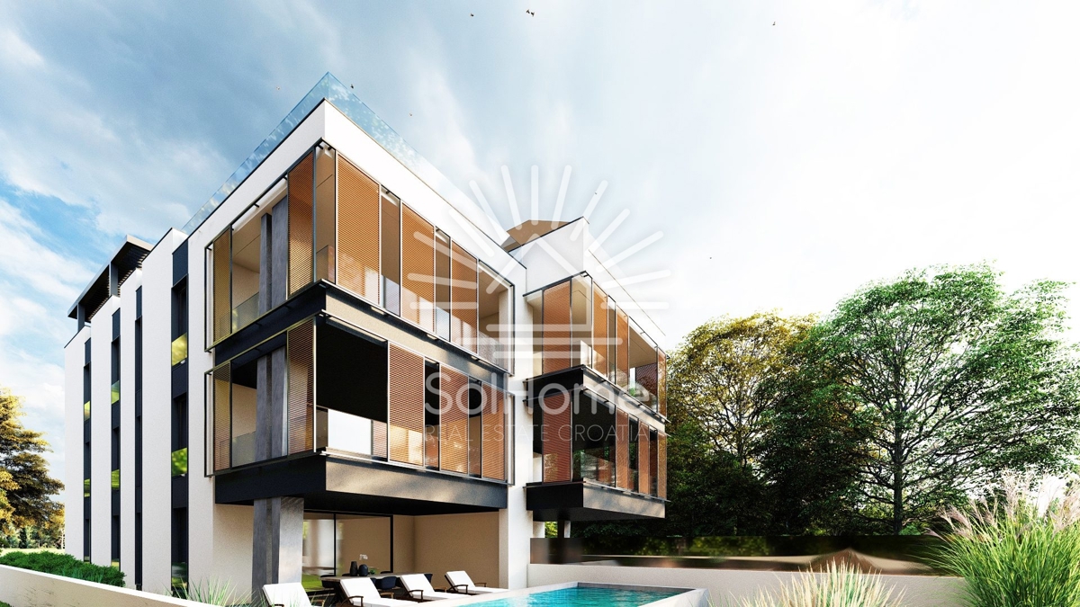 Lussuosi appartamenti attico direttamente sul mare a Diklo/Zadar