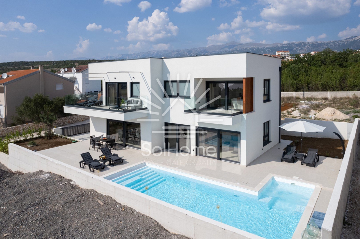 Esclusiva nuova villa con vista panoramica sul mare vicino a Zara, Croazia