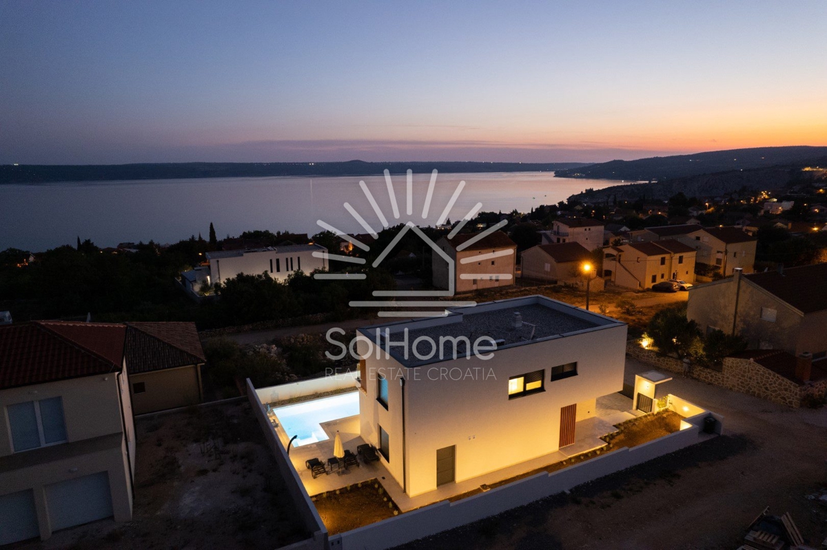 Esclusiva nuova villa con vista panoramica sul mare vicino a Zara, Croazia