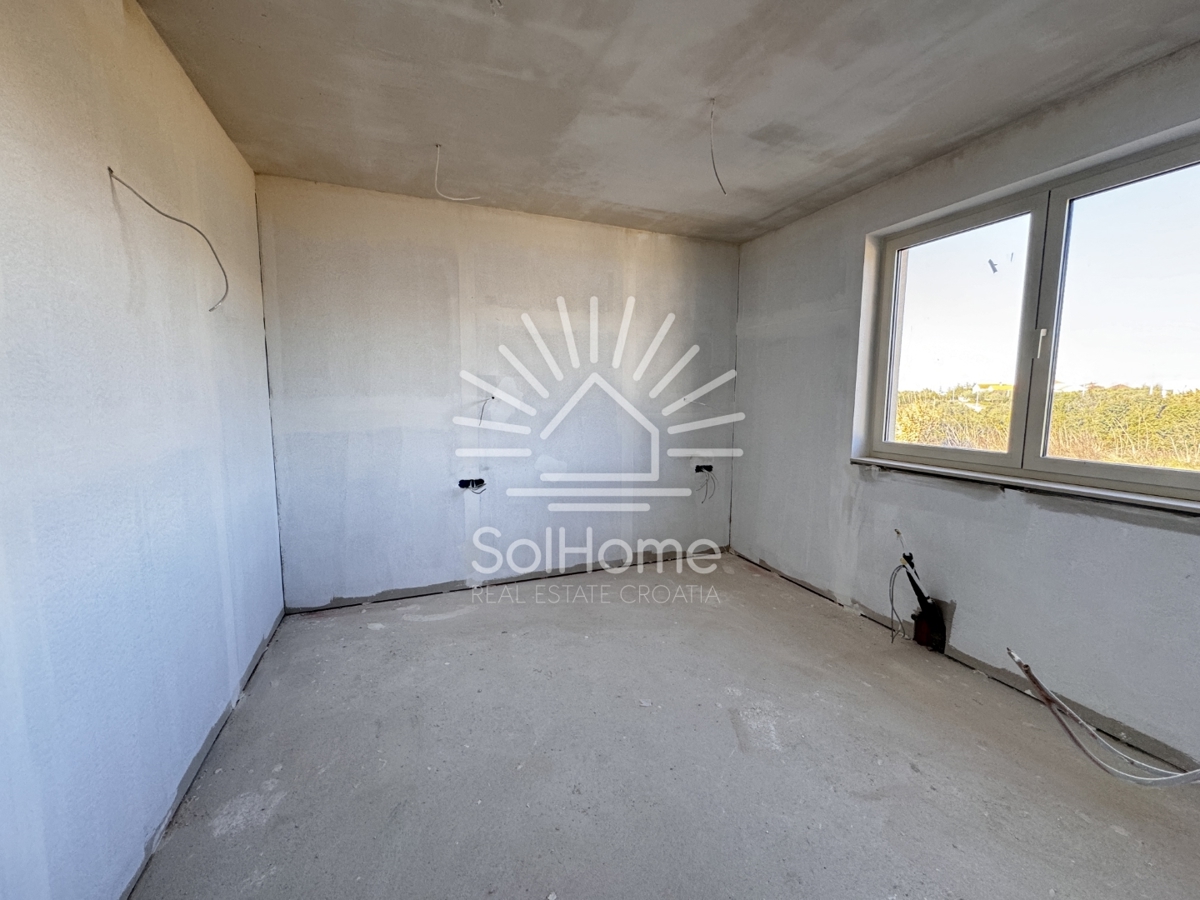 Villa familiare con piscina e vista panoramica sul mare vicino a Zara