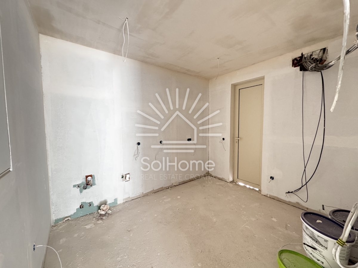 Villa familiare con piscina e vista panoramica sul mare vicino a Zara