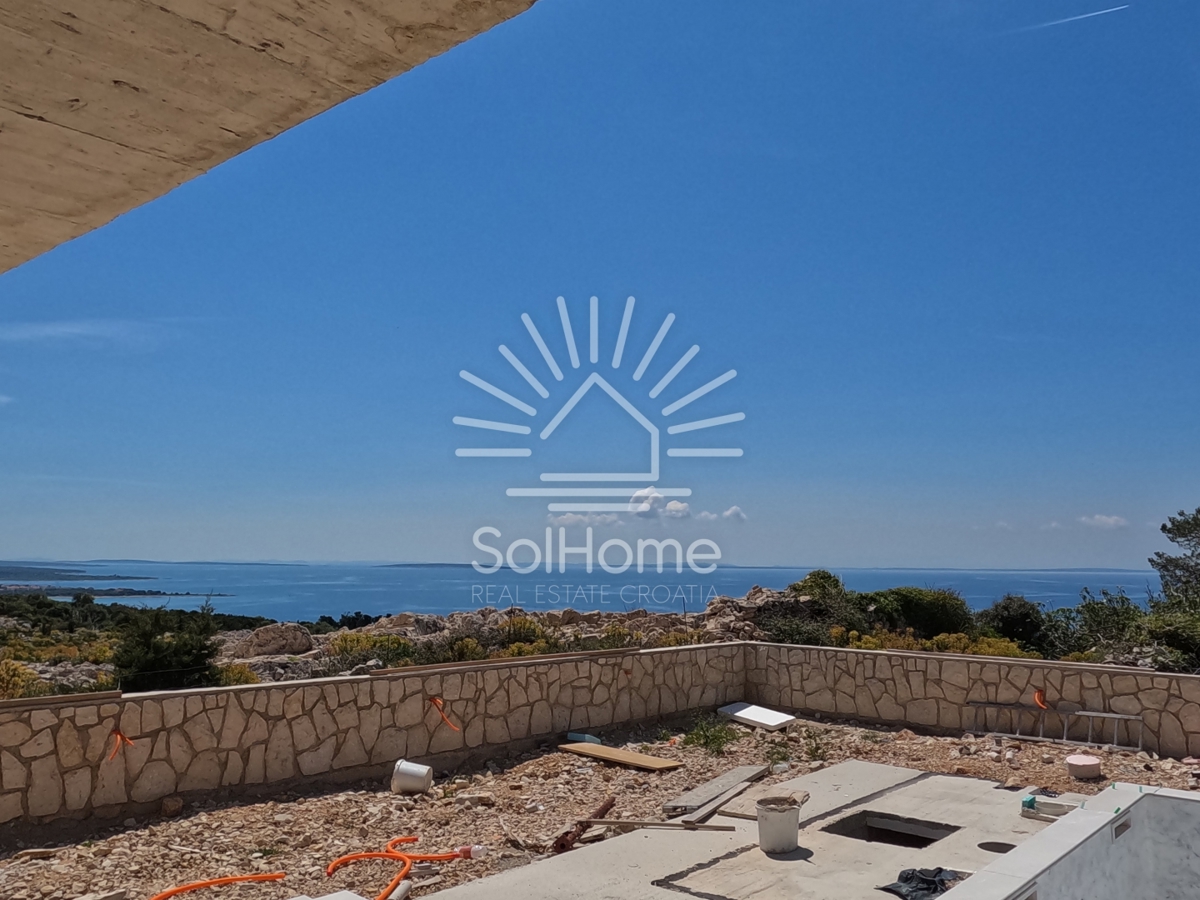Video! Casa con vista panoramica sul mare e piscina | Novalja - Croazia