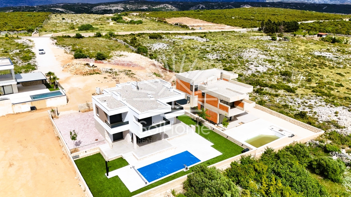 Video! Casa con vista panoramica sul mare e piscina | Novalja - Croazia