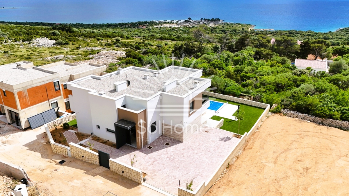 Video! Casa con vista panoramica sul mare e piscina | Novalja - Croazia