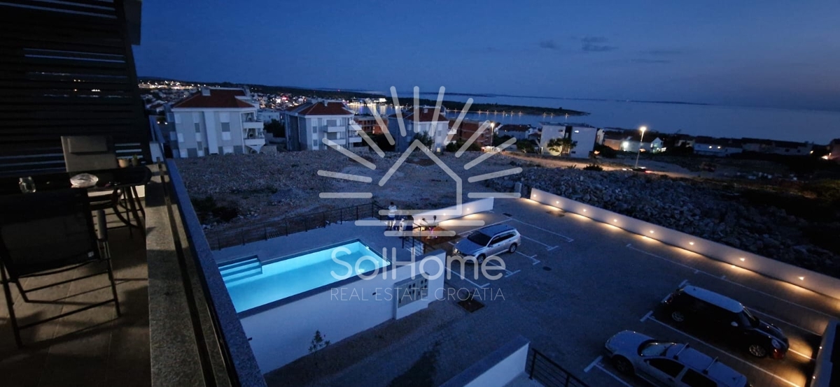 Appartamento con vista sul mare e sulla città, Novalja - Croazia