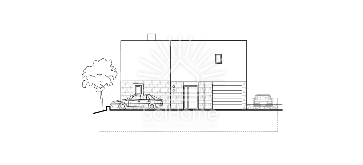 Casa con vista panoramica sul mare e piscina a Novalja