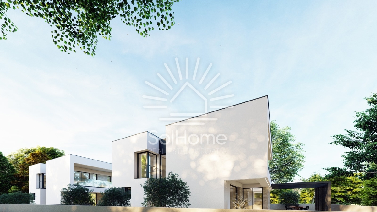 Bellissime ville con piscina e vista sul mare vicino a Zara - Croazia.