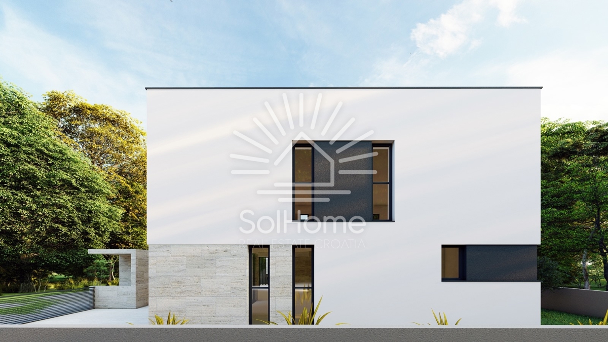 Bellissime ville con piscina e vista sul mare vicino a Zara - Croazia.