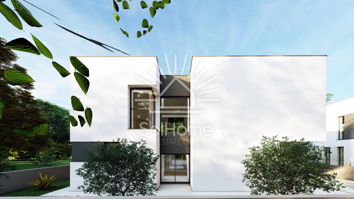 Bellissime ville con piscina e vista sul mare vicino a Zara - Croazia.