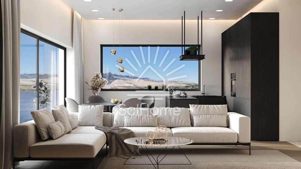 Video! Appartamenti di lusso sul mare vicino a Pag - Novalja, Croazia