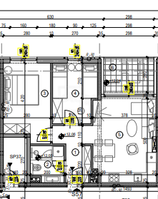 Pola, appartamento moderno in un edificio con ascensore