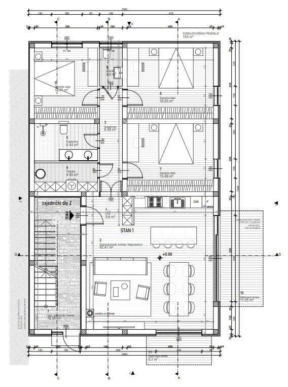 Fontane, spazioso appartamento al piano terra in un nuovo edificio