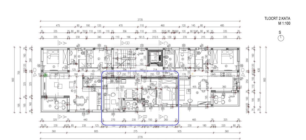Torre, nuova costruzione, appartamento al 2° piano