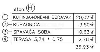 Torre, nuova costruzione, appartamento al 2° piano