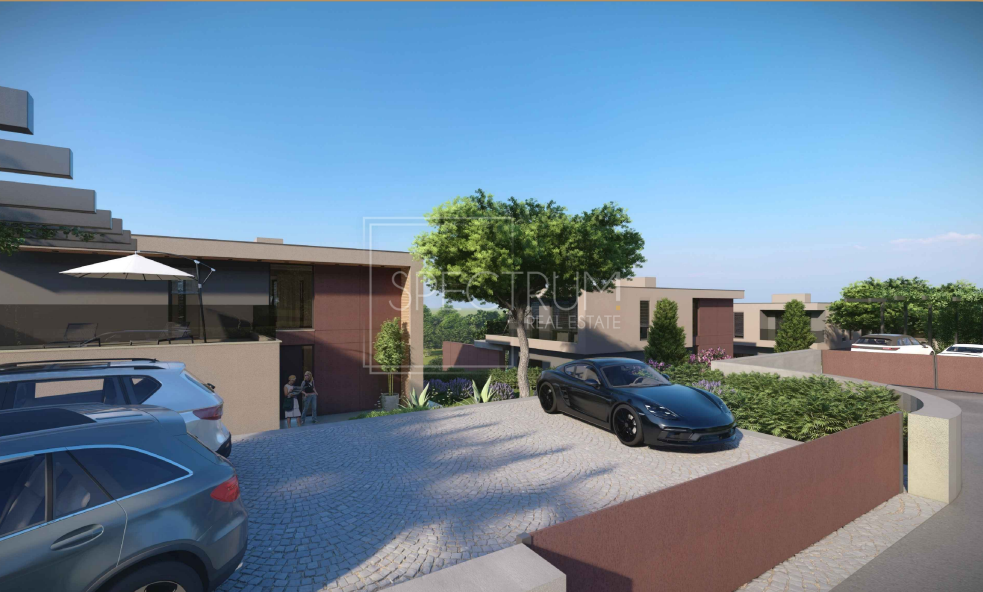 Zona di Albona, villa moderna con piscina in posizione tranquilla