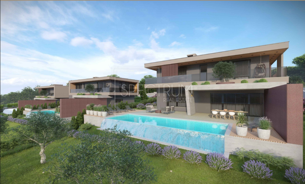 Zona di Albona, villa moderna con piscina in posizione tranquilla